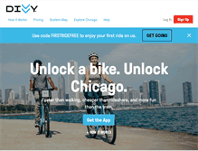 Tablet Screenshot of divvybikes.com